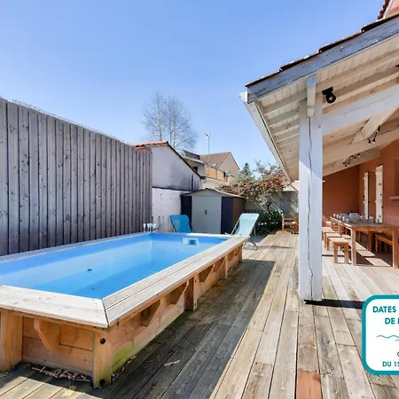펜션 950m De La - Maison Pour 10 Avec Piscine